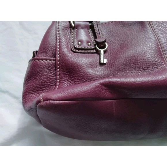 Fossil Purple Leather Shoulder Bag - Picture 3 of 11